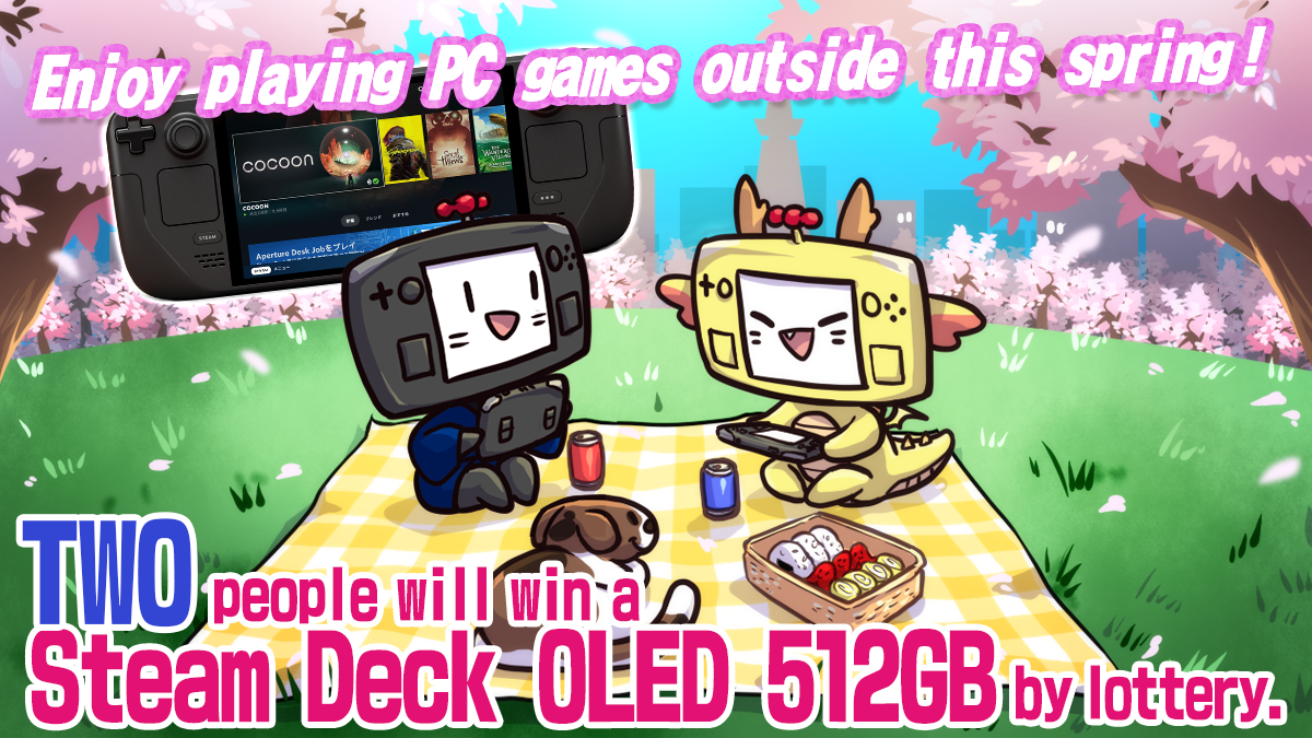Two people will win a Steam Deck OLED 512GB by lottery!